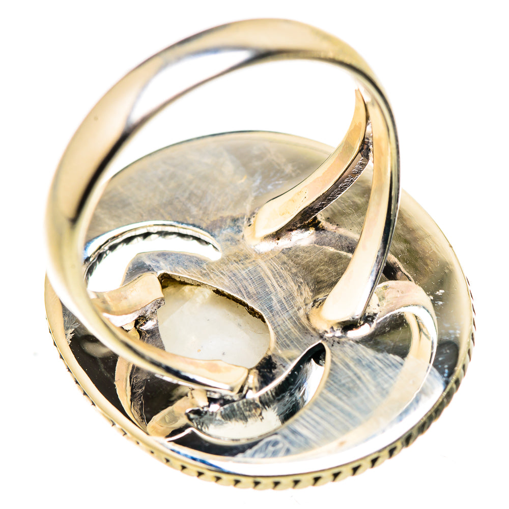 Rainbow Moonstone Rings handcrafted by Anasilvercos - RING132487 - Photo 3