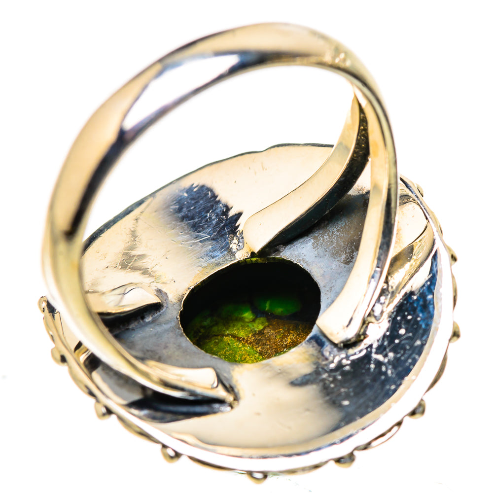 Green Copper Composite Turquoise Rings handcrafted by Anasilvercos - RING132508 - Photo 3