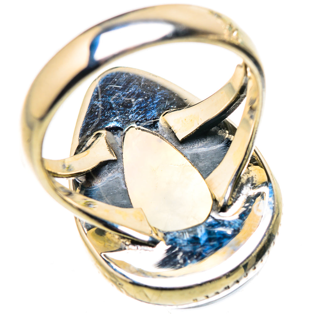 Rainbow Moonstone Rings handcrafted by Anasilvercos - RING132512 - Photo 3