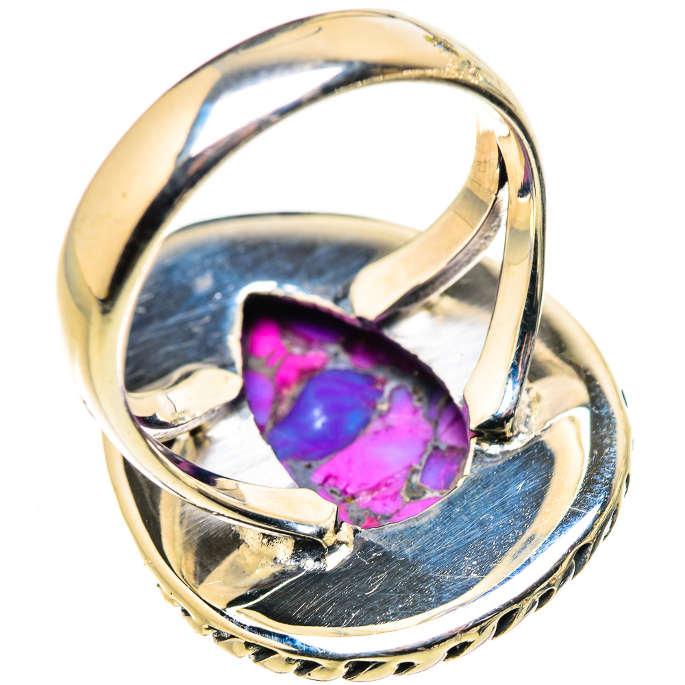 Purple Copper Composite Turquoise Rings handcrafted by Anasilvercos - RING132531 - Photo 3