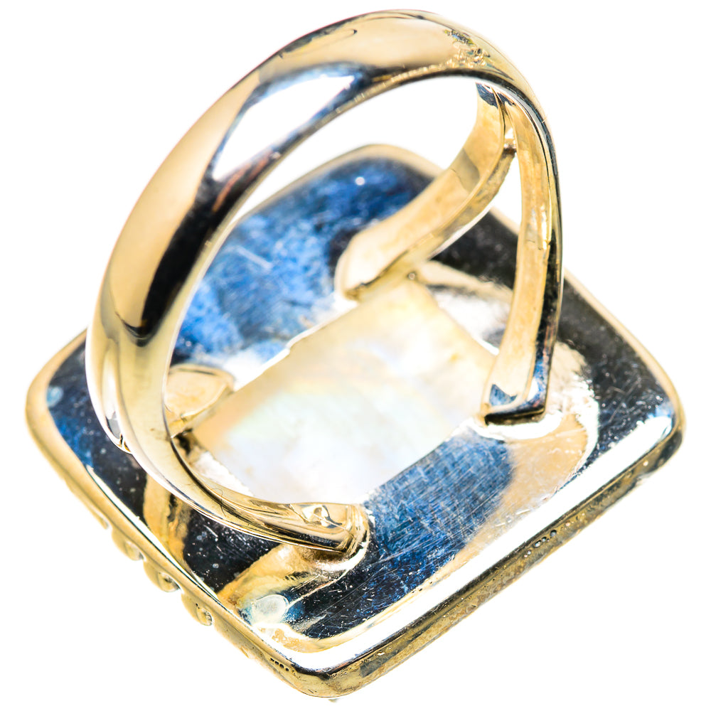 Rainbow Moonstone Rings handcrafted by Anasilvercos - RING132536 - Photo 3