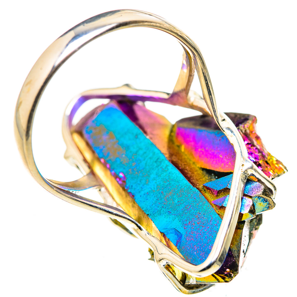 Titanium Sunshine Druzy Rings handcrafted by Anasilvercos - RING132541 - Photo 3