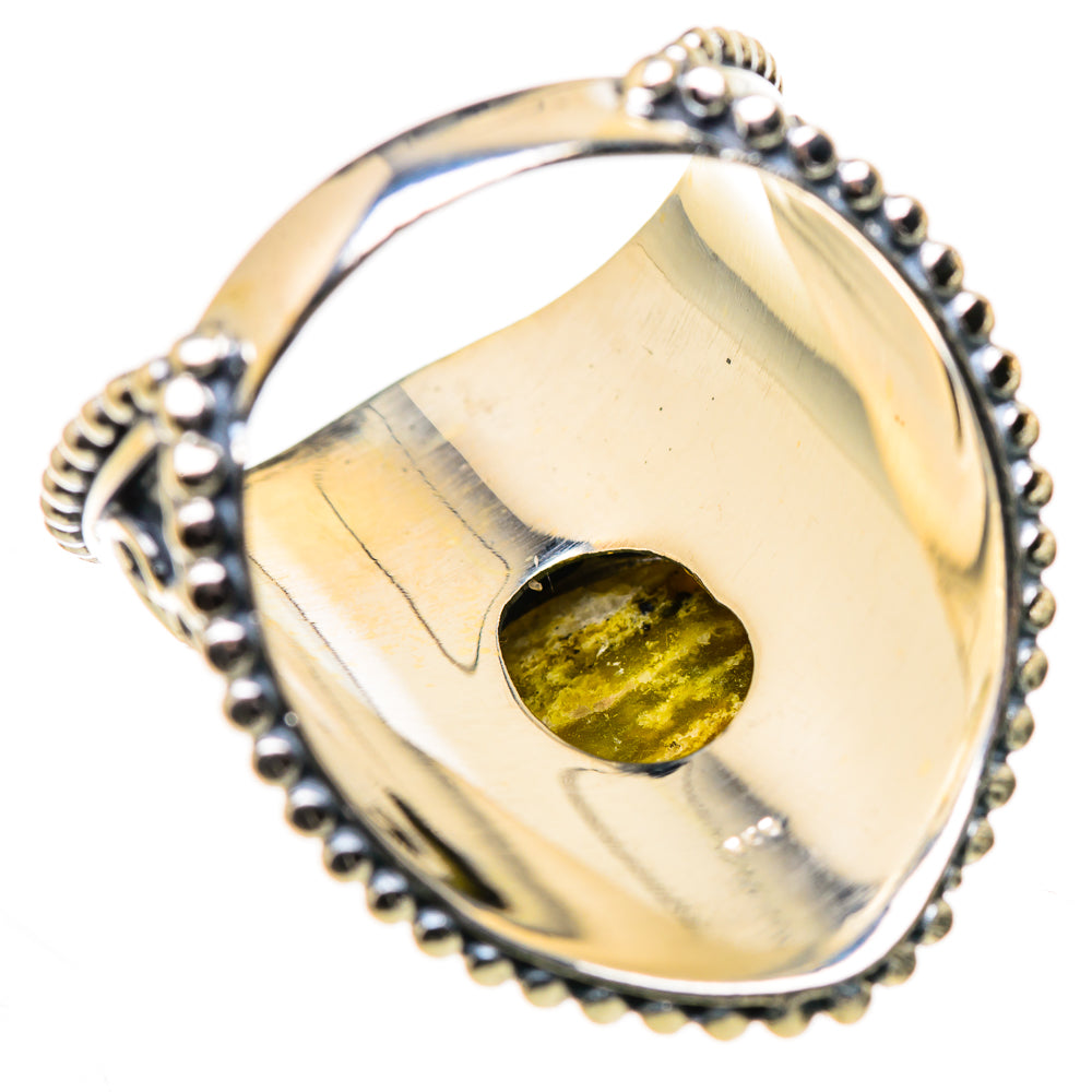 African Green Opal Rings handcrafted by Anasilvercos - RING132552 - Photo 3