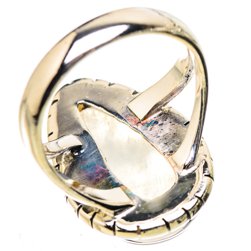 Rainbow Moonstone Rings handcrafted by Anasilvercos - RING132594 - Photo 3