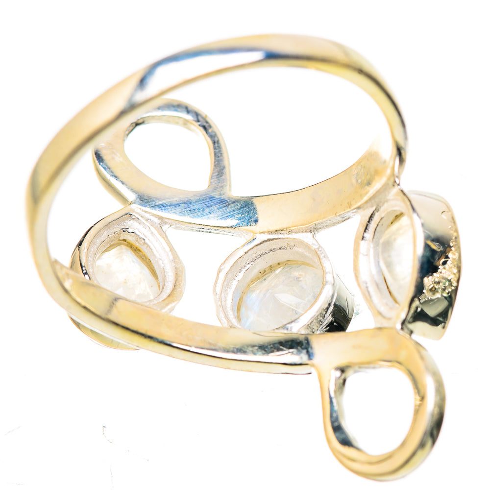 Rainbow Moonstone Rings handcrafted by Anasilvercos - RING132618 - Photo 3