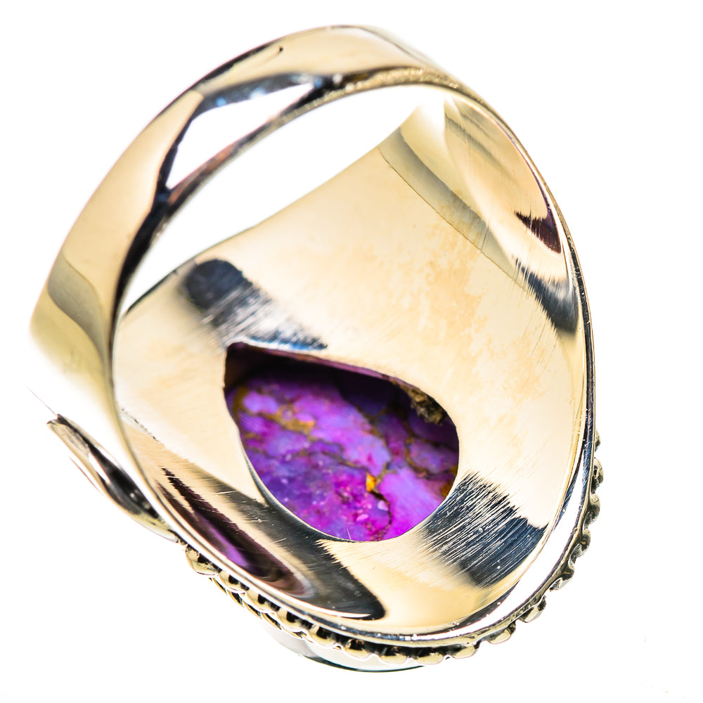 Purple Copper Composite Turquoise Rings handcrafted by Anasilvercos - RING132659 - Photo 3