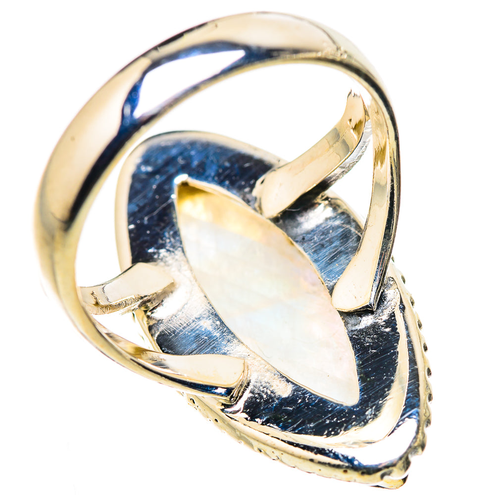 Rainbow Moonstone Rings handcrafted by Anasilvercos - RING132661 - Photo 3