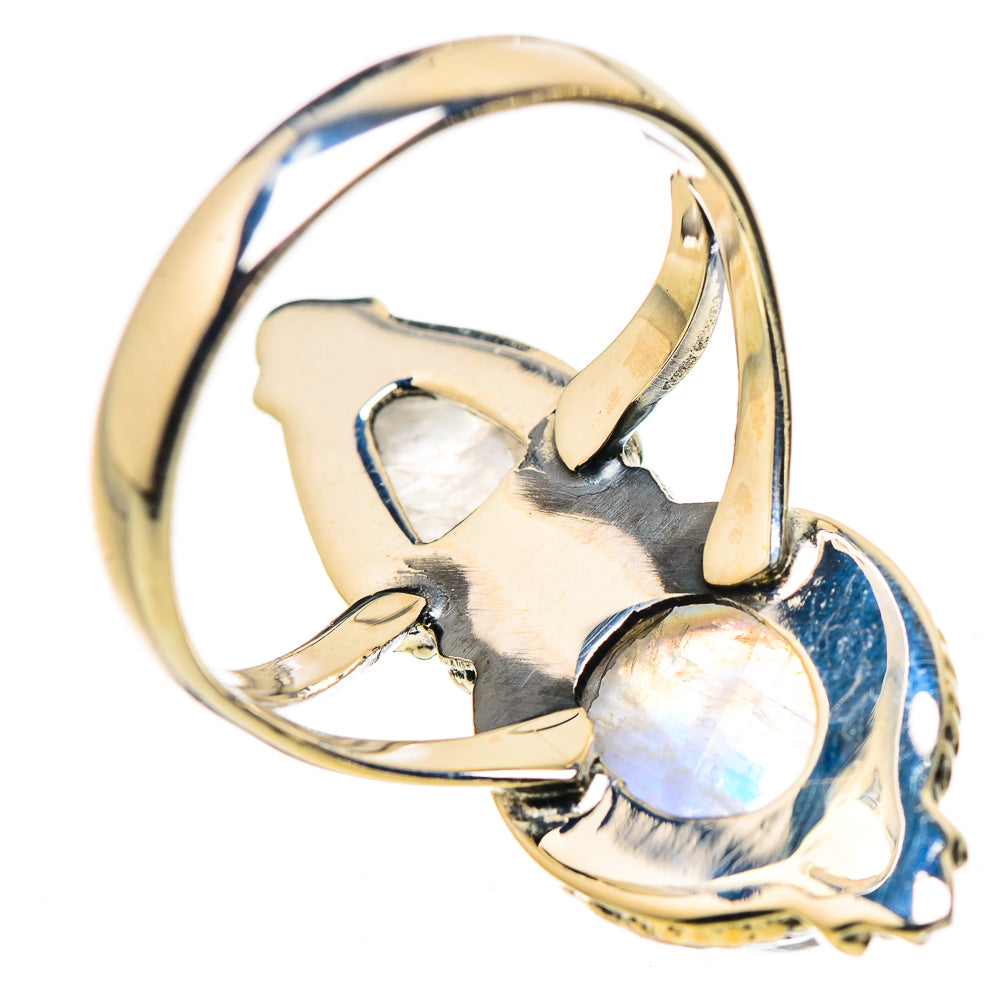 Rainbow Moonstone Rings handcrafted by Anasilvercos - RING132683 - Photo 3