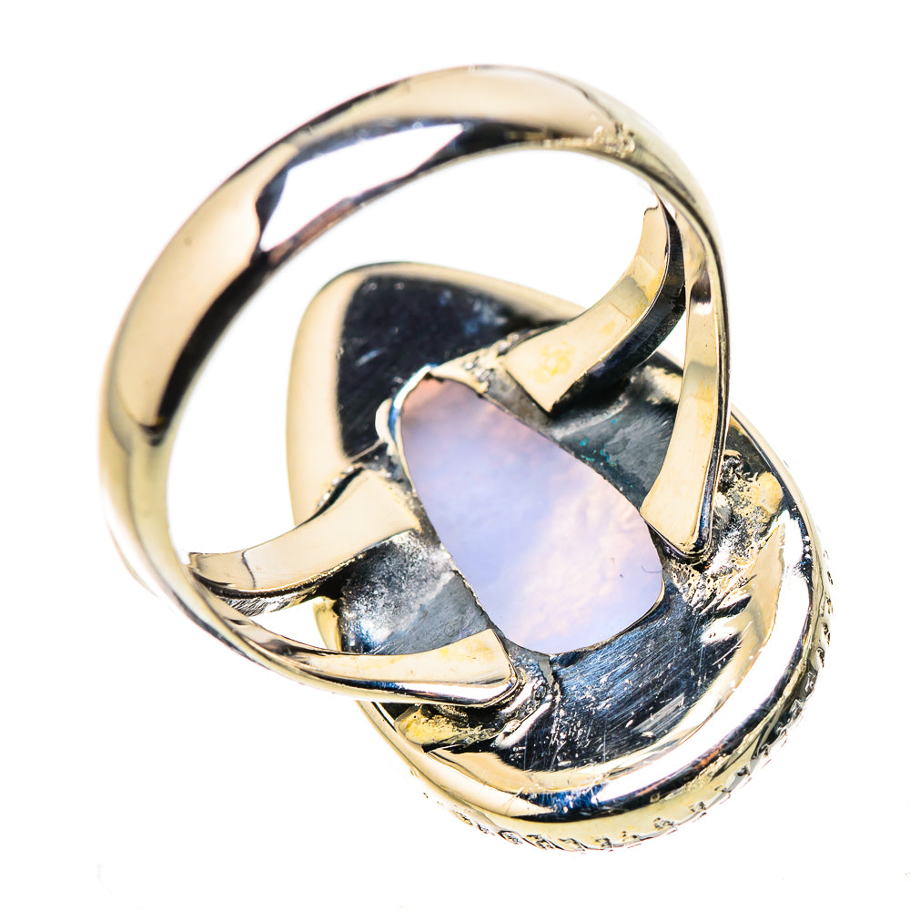 Blue Lace Agate Rings handcrafted by Anasilvercos - RING132684 - Photo 3