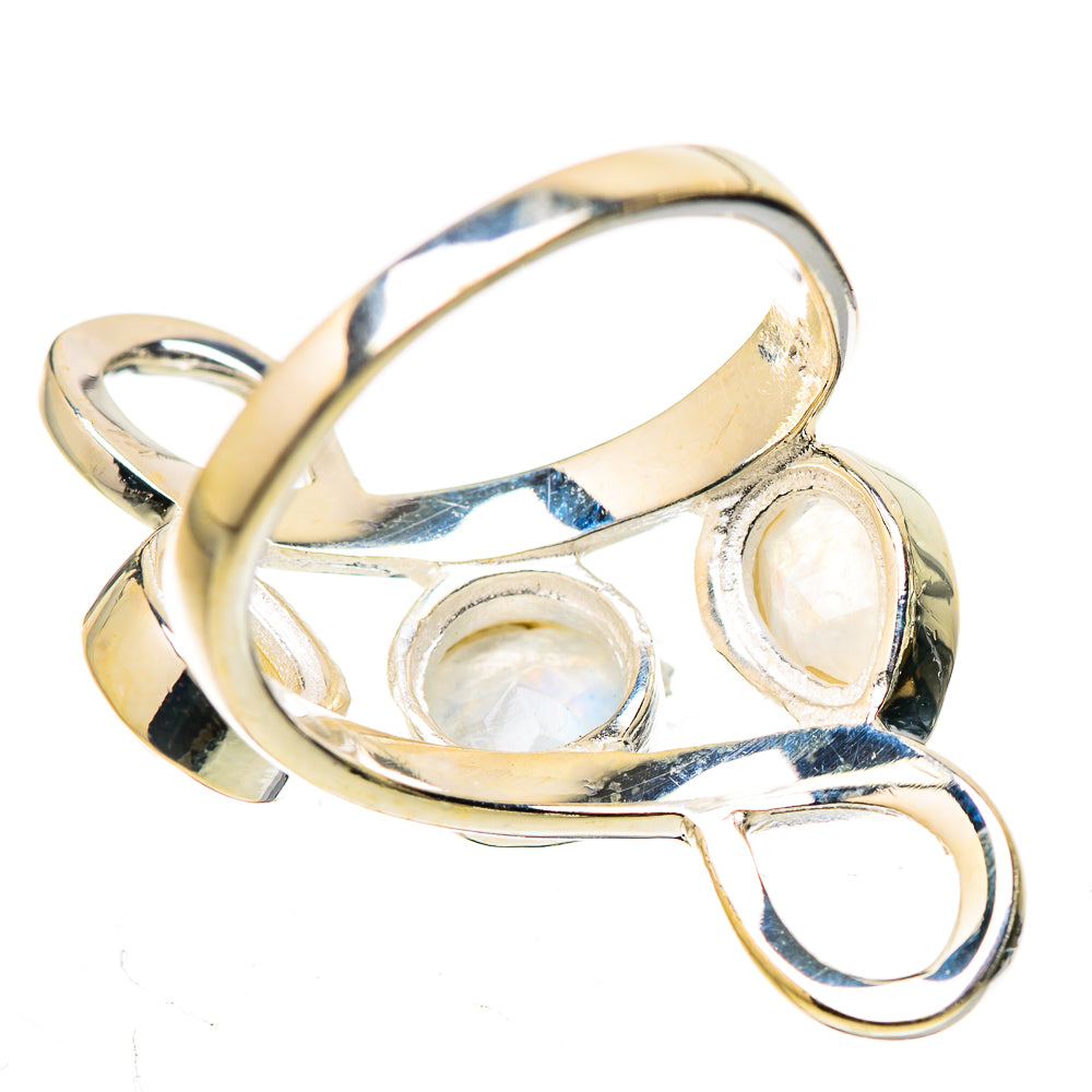 Rainbow Moonstone Rings handcrafted by Anasilvercos - RING132704 - Photo 3