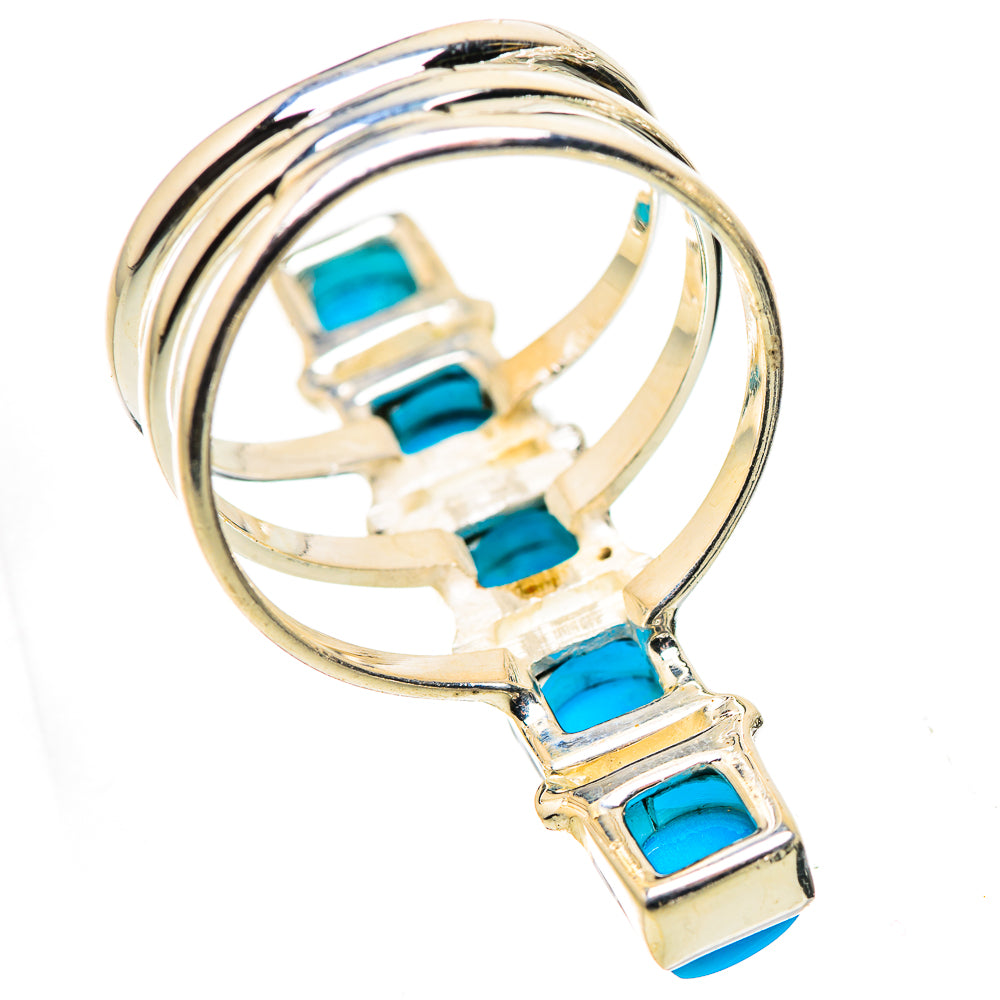 Sleeping Beauty Turquoise Rings handcrafted by Anasilvercos - RING132719 - Photo 3