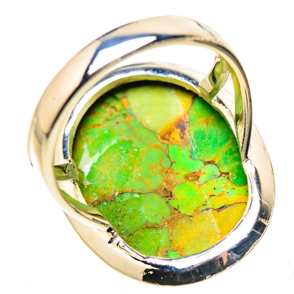 Green Copper Composite Turquoise Rings handcrafted by Anasilvercos - RING132723 - Photo 3