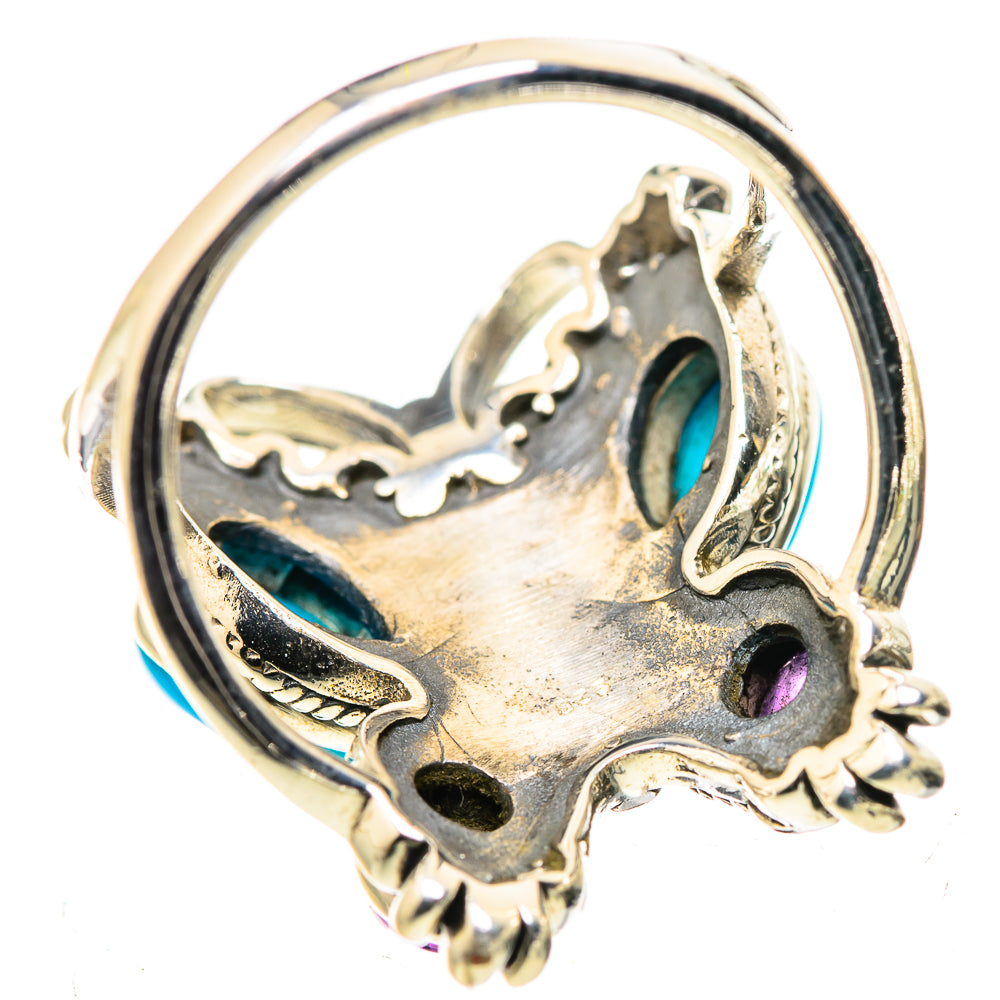 Sleeping Beauty Turquoise Rings handcrafted by Anasilvercos - RING132734 - Photo 3