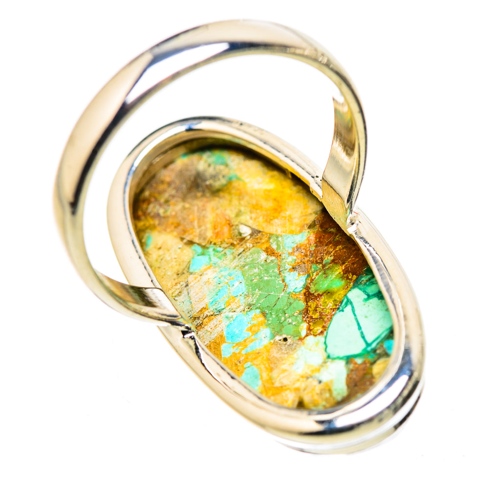 Kingman Mohave Turquoise Rings handcrafted by Anasilvercos - RING132739 - Photo 3