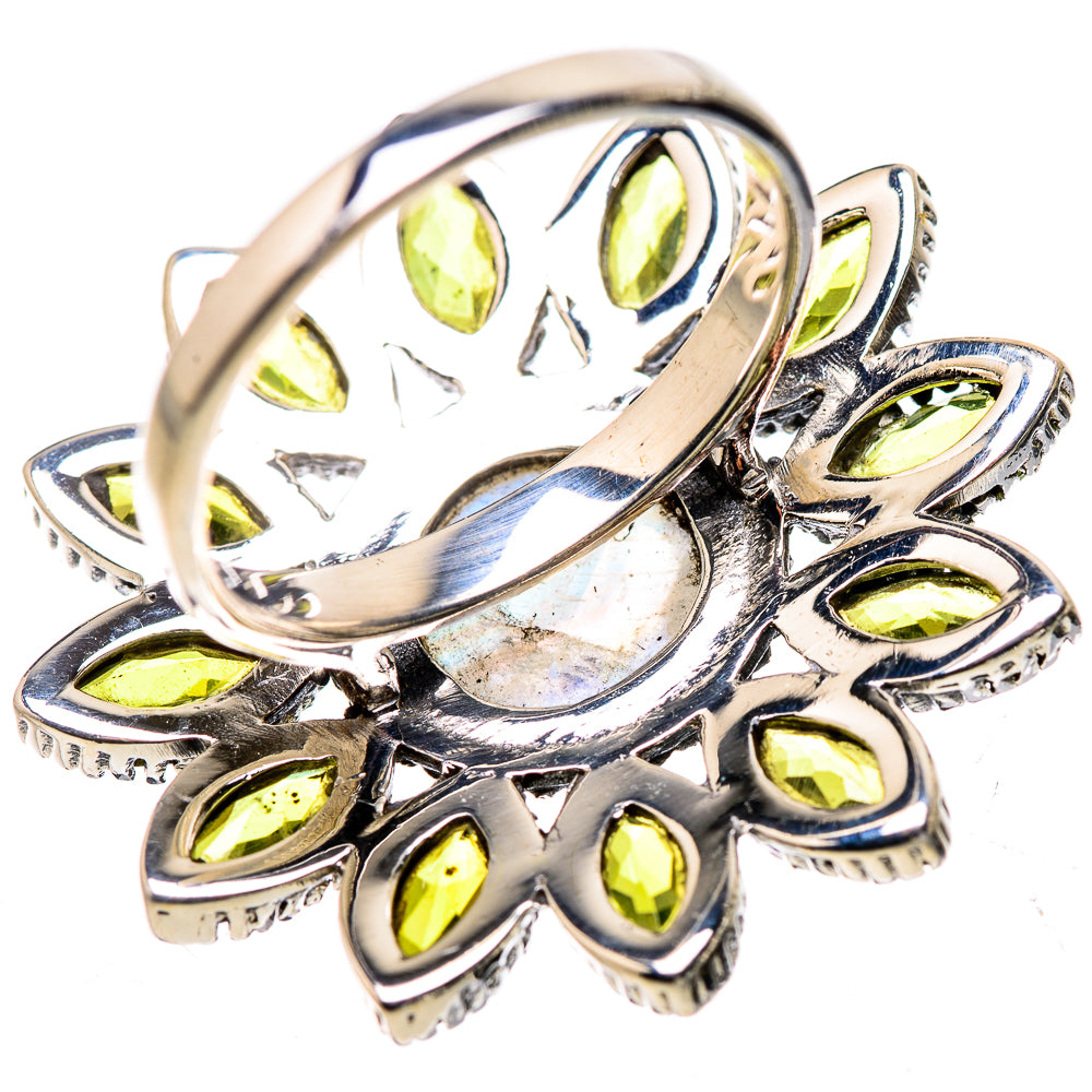 Rainbow Moonstone Rings handcrafted by Anasilvercos - RING132749 - Photo 3