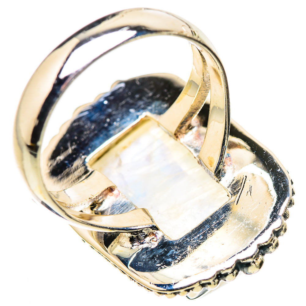 Rainbow Moonstone Rings handcrafted by Anasilvercos - RING132758 - Photo 3