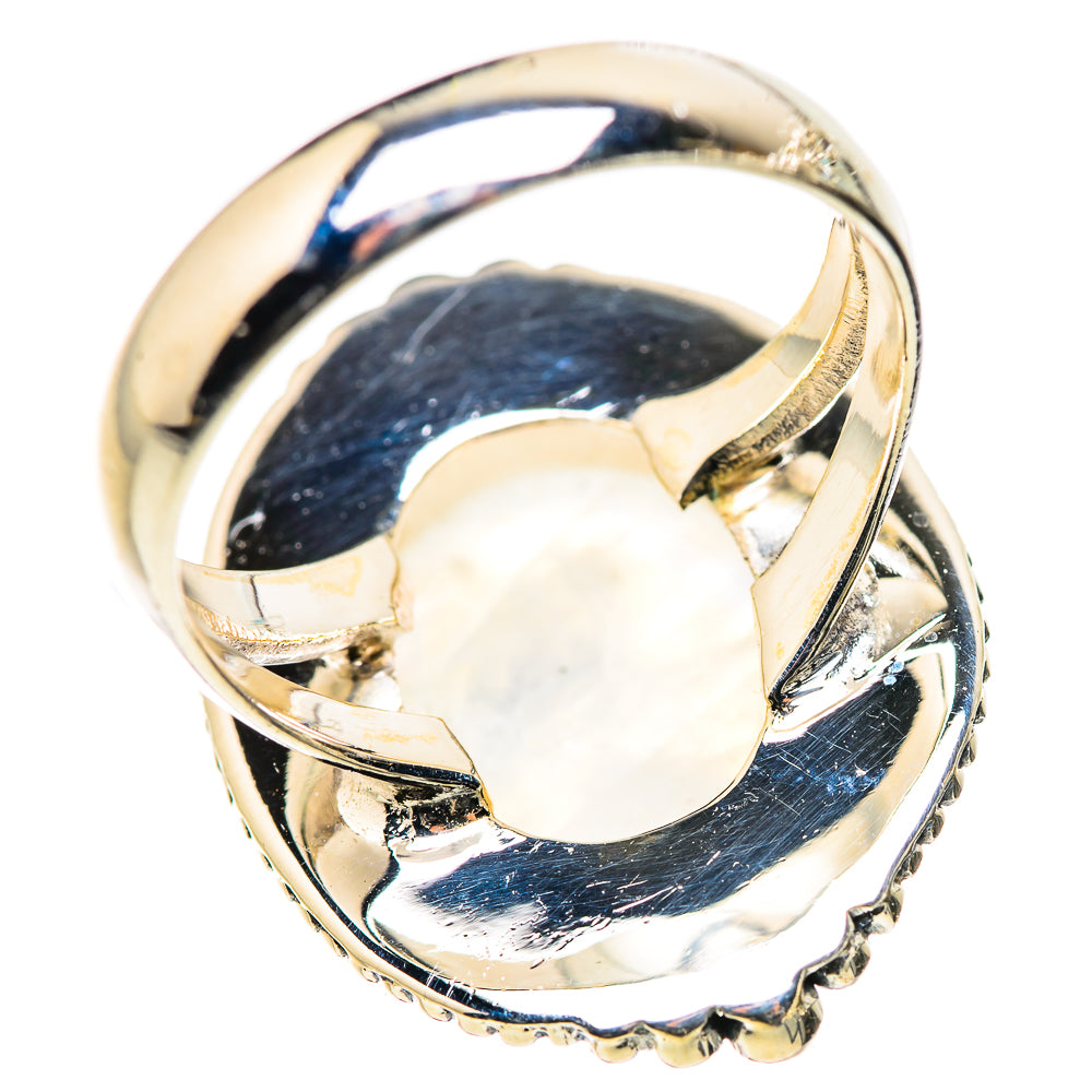 Rainbow Moonstone Rings handcrafted by Anasilvercos - RING132783 - Photo 3