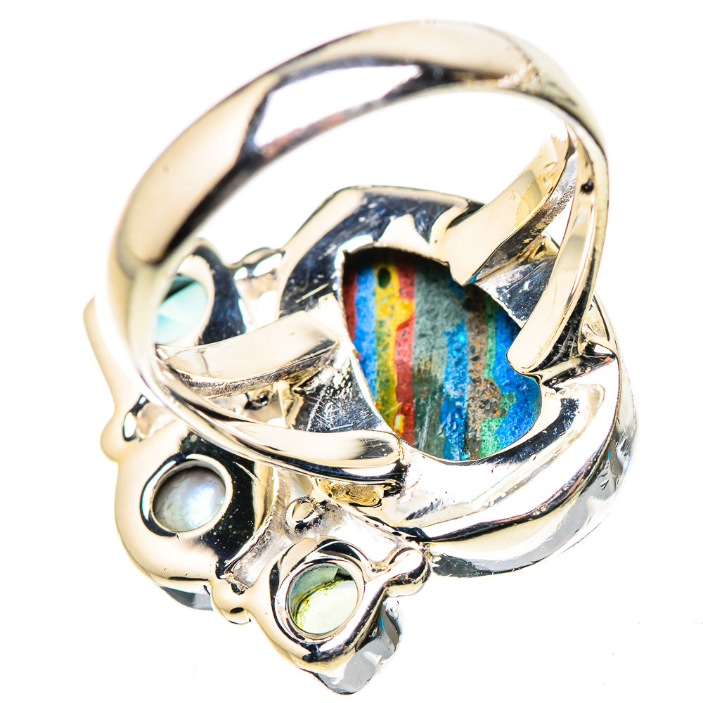 Rainbow Calsilica Rings handcrafted by Anasilvercos - RING132784 - Photo 3