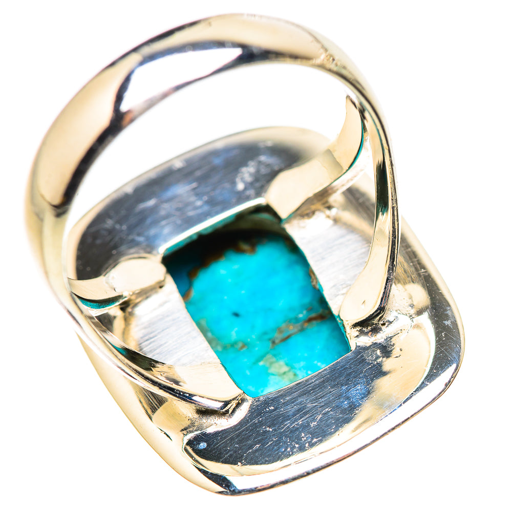 Blue Copper Composite Turquoise Rings handcrafted by Anasilvercos - RING132792 - Photo 3