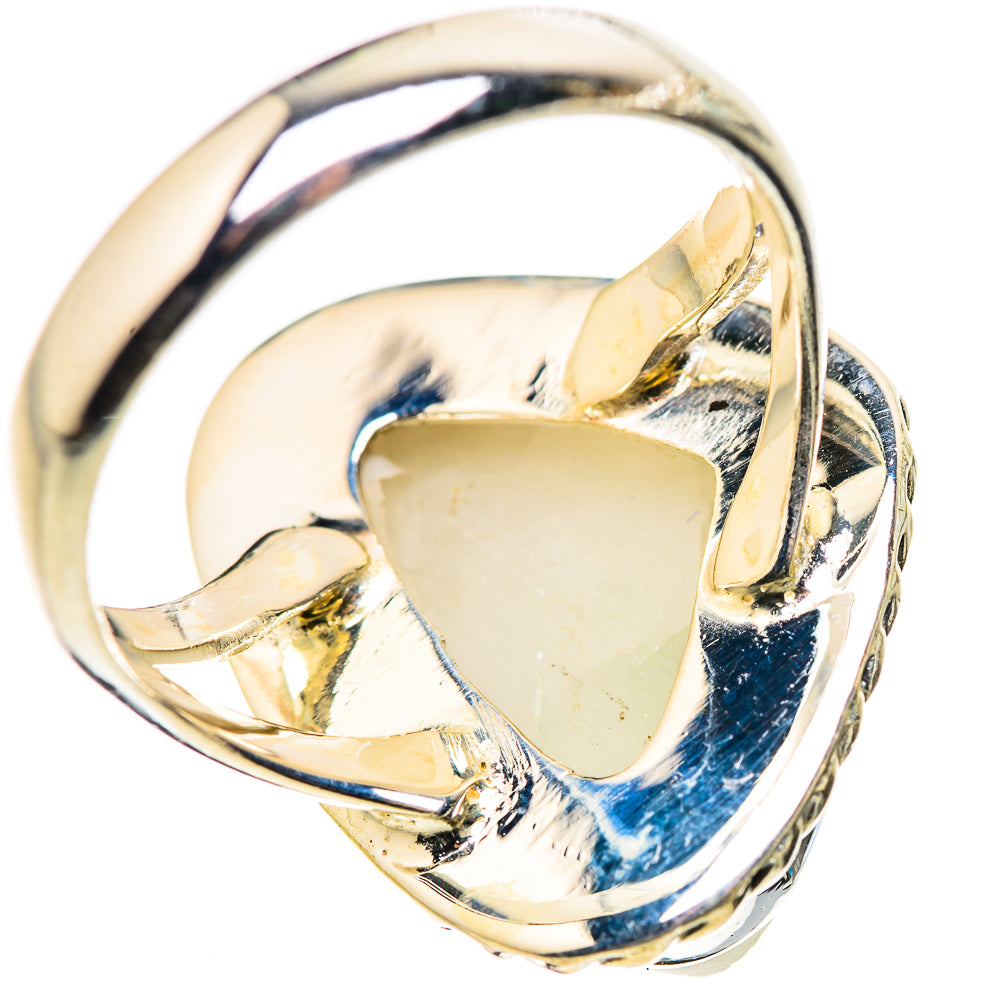 Green Tourmaline In Quartz Rings handcrafted by Anasilvercos - RING132799 - Photo 3