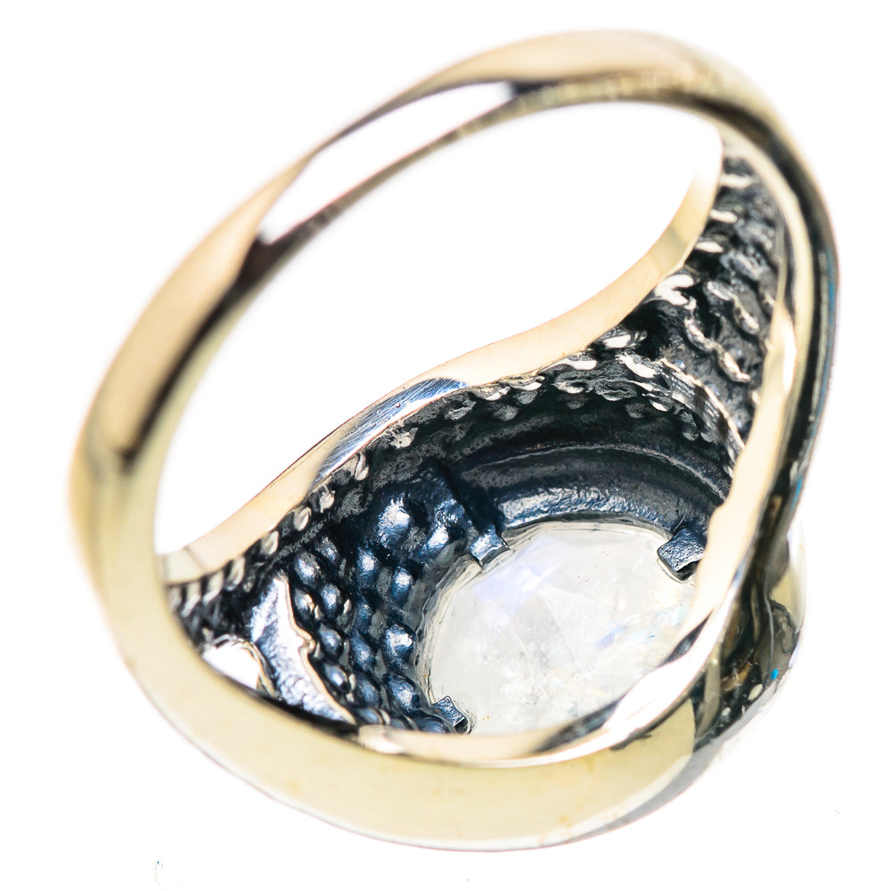 Rainbow Moonstone Rings handcrafted by Anasilvercos - RING132813 - Photo 3