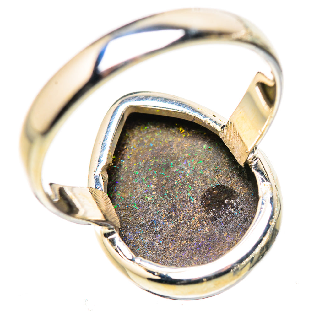 Andamooka Opal Rings handcrafted by Anasilvercos - RING132815 - Photo 3