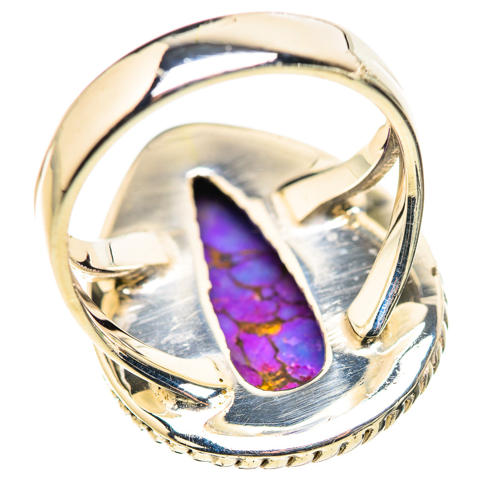 Purple Copper Composite Turquoise Rings handcrafted by Anasilvercos - RING132837 - Photo 3