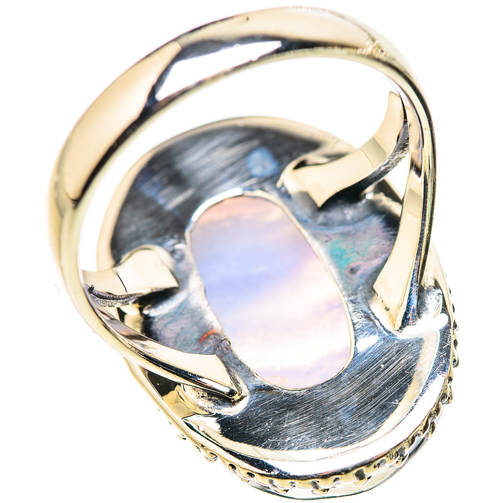 Blue Lace Agate Rings handcrafted by Anasilvercos - RING132840 - Photo 3