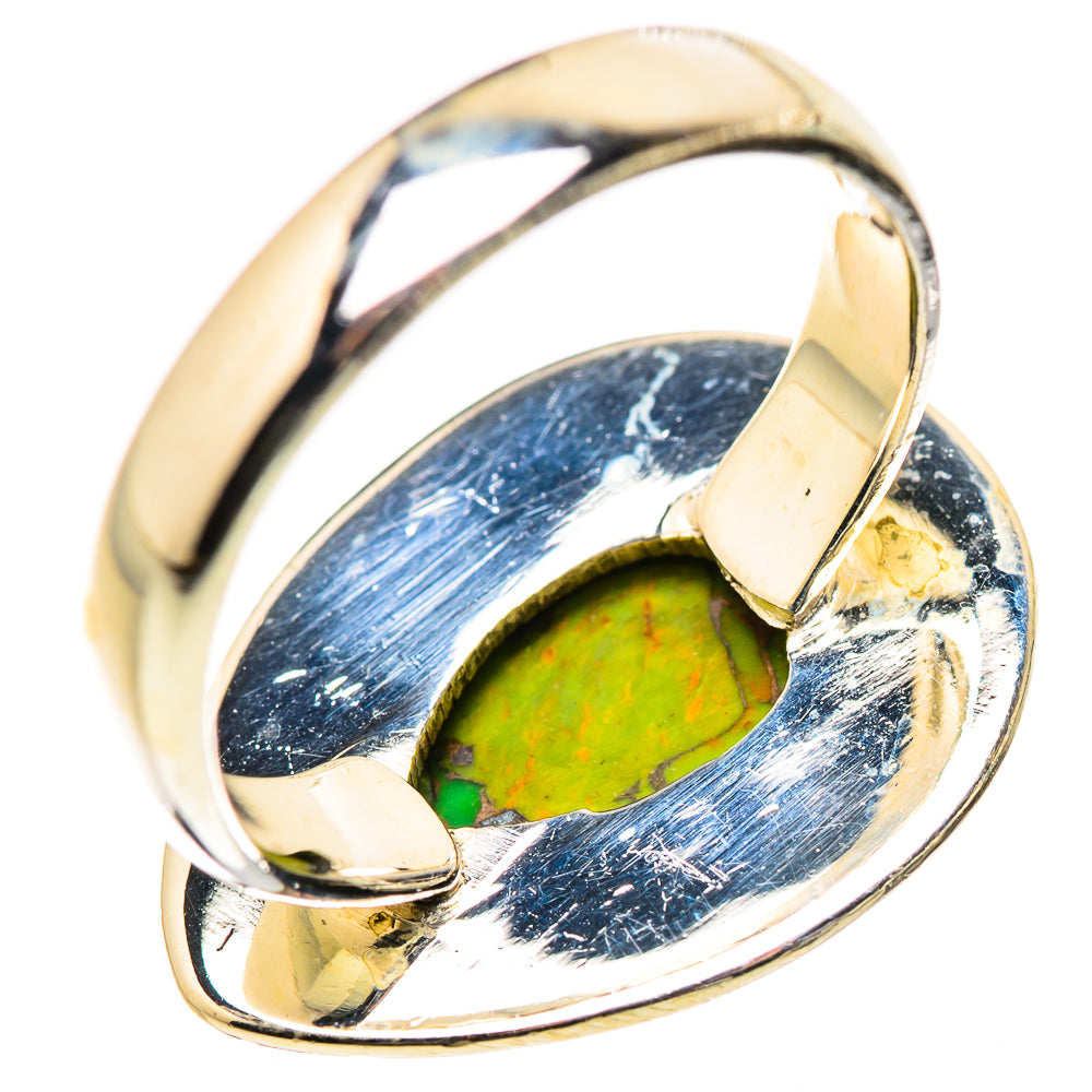 Green Copper Composite Turquoise Rings handcrafted by Anasilvercos - RING132854 - Photo 3