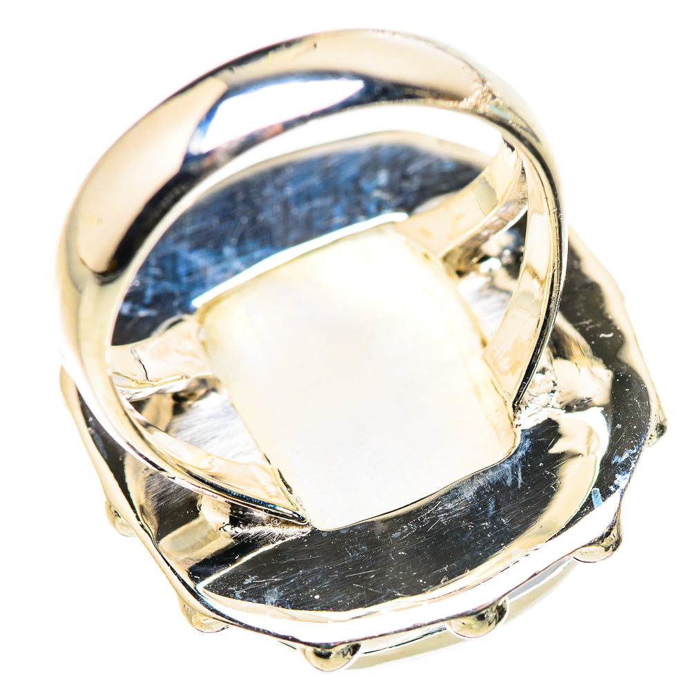 Rainbow Moonstone Rings handcrafted by Anasilvercos - RING132888 - Photo 3