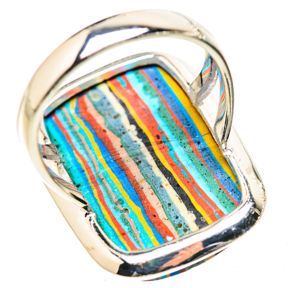 Rainbow Calsilica Rings handcrafted by Anasilvercos - RING132918 - Photo 3