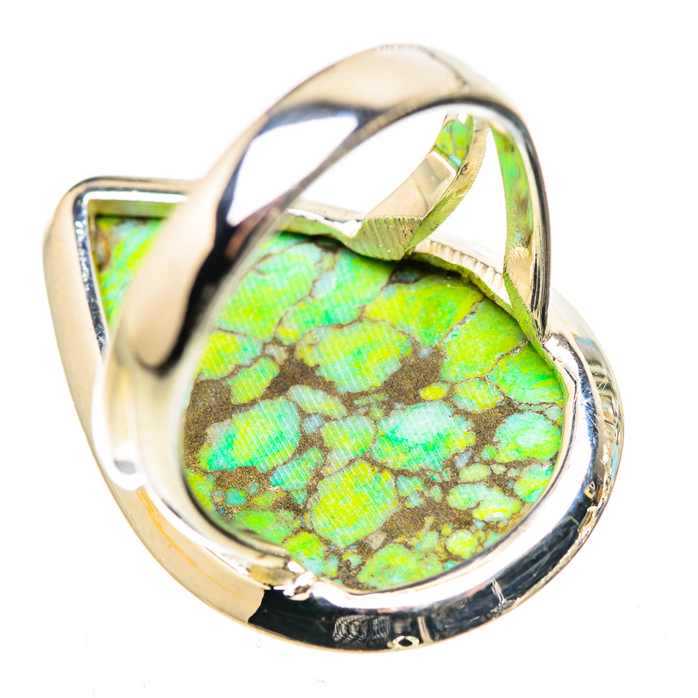 Green Copper Composite Turquoise Rings handcrafted by Anasilvercos - RING132936 - Photo 3