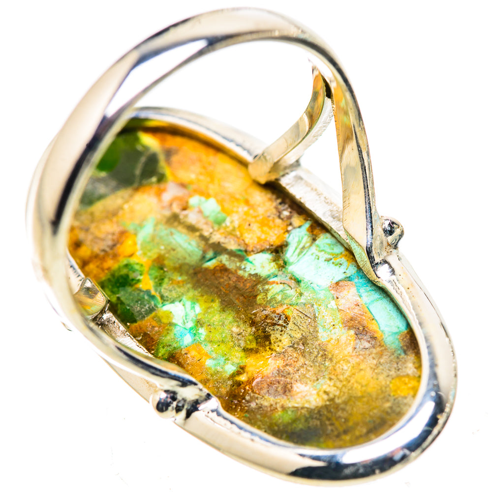 Kingman Mohave Turquoise Rings handcrafted by Anasilvercos - RING132954 - Photo 3