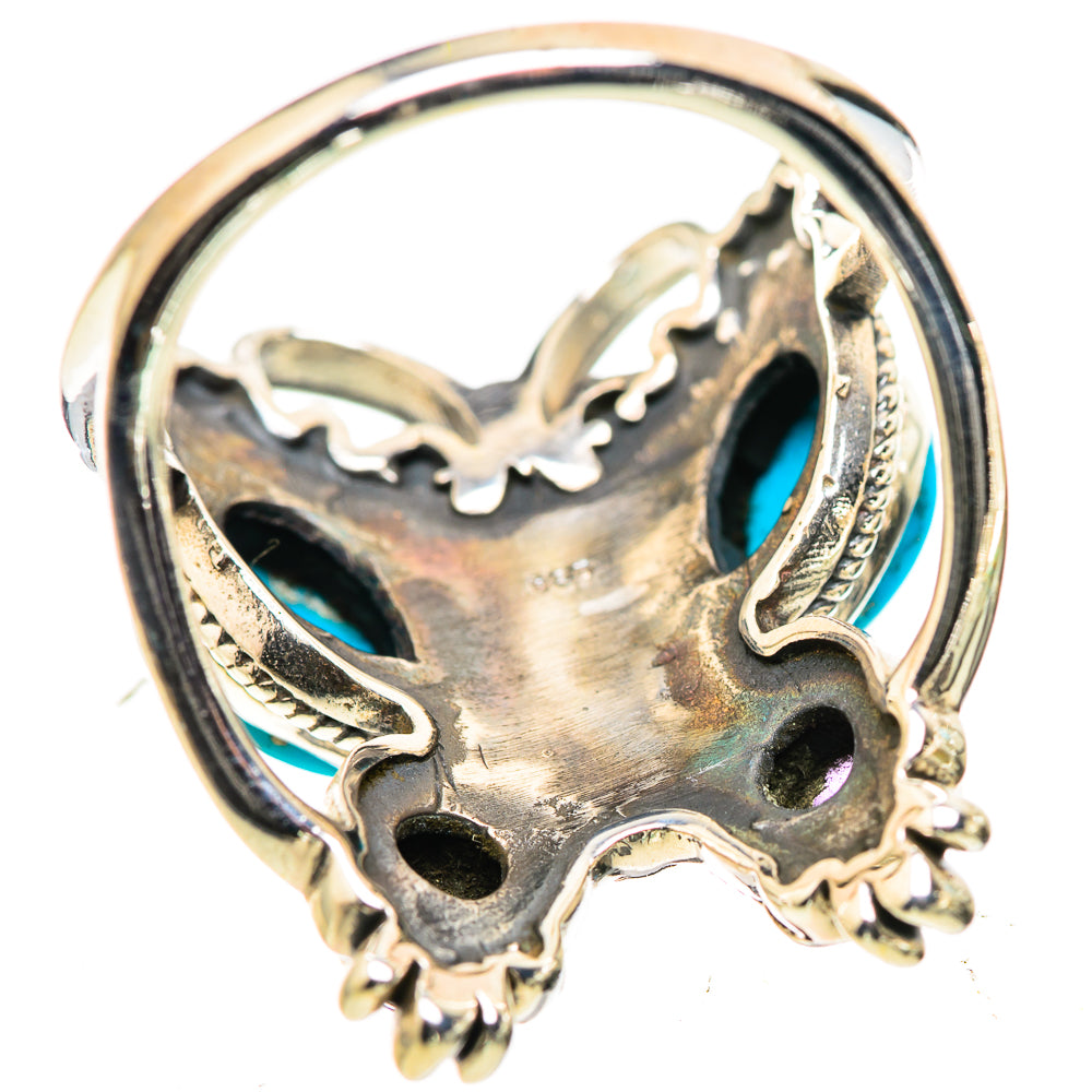 Sleeping Beauty Turquoise Rings handcrafted by Anasilvercos - RING132959 - Photo 3