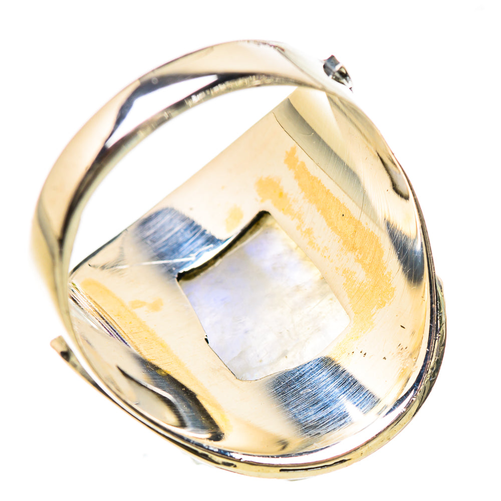 Rainbow Moonstone Rings handcrafted by Anasilvercos - RING132984 - Photo 3