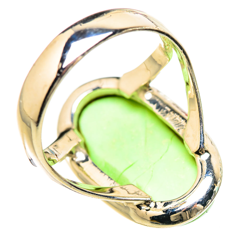 Lemon Chrysoprase Rings handcrafted by Anasilvercos - RING132998 - Photo 3