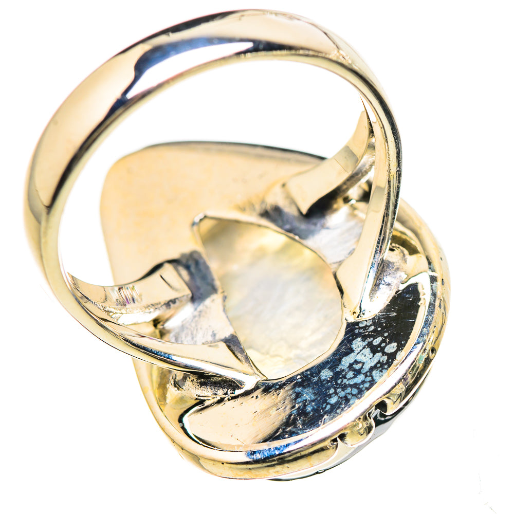 Rainbow Moonstone Rings handcrafted by Anasilvercos - RING133009 - Photo 3