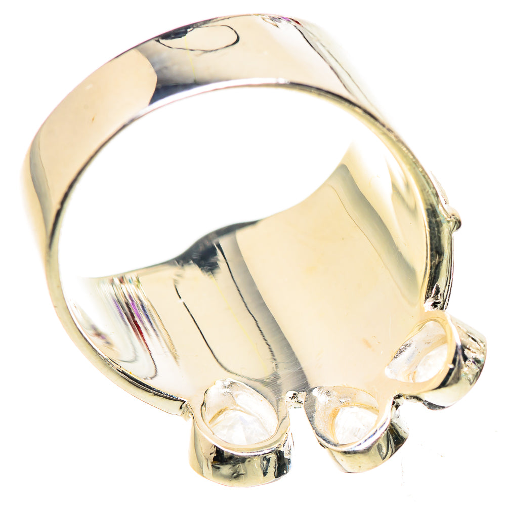 Rainbow Moonstone Rings handcrafted by Anasilvercos - RING133010 - Photo 3