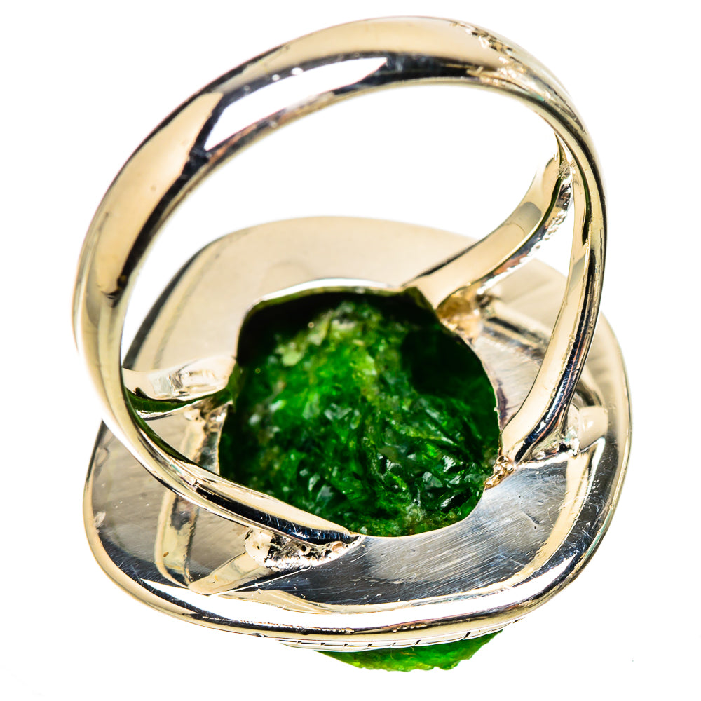 Chrome Diopside Rings handcrafted by Anasilvercos - RING133050 - Photo 3