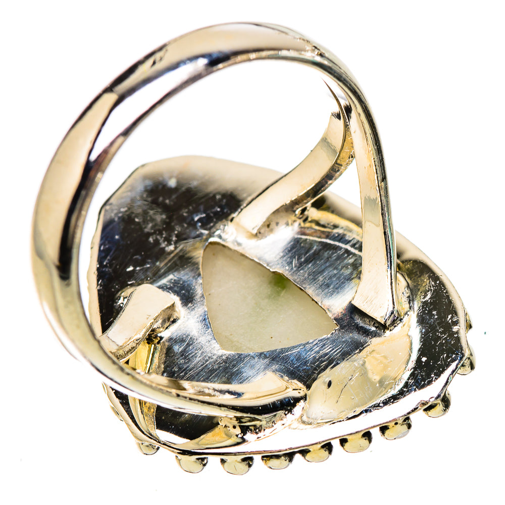 Green Tourmaline In Quartz Rings handcrafted by Anasilvercos - RING133051 - Photo 3