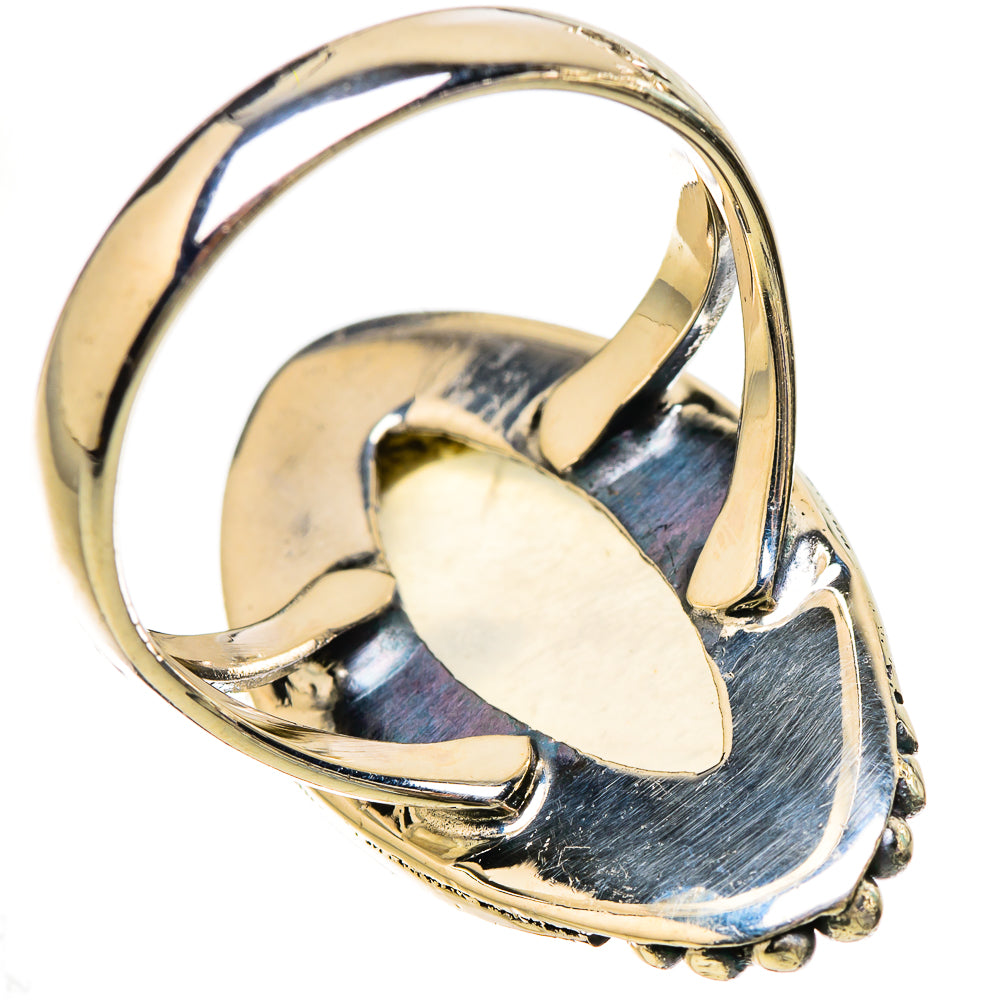 Rainbow Moonstone Rings handcrafted by Anasilvercos - RING133066 - Photo 3
