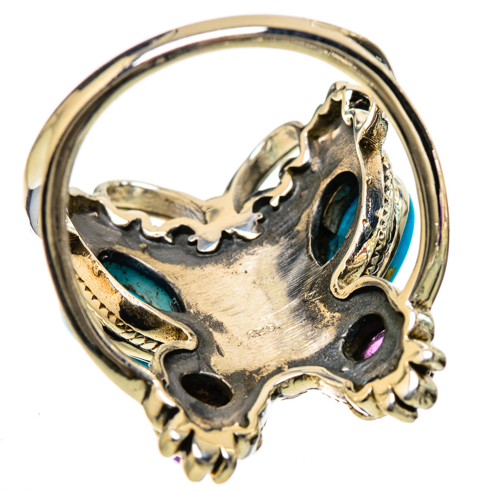 Sleeping Beauty Turquoise Rings handcrafted by Anasilvercos - RING133072 - Photo 3