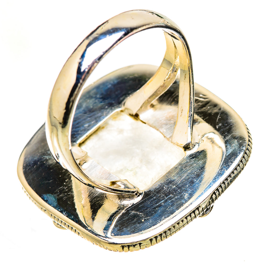 Rainbow Moonstone Rings handcrafted by Anasilvercos - RING133103 - Photo 3