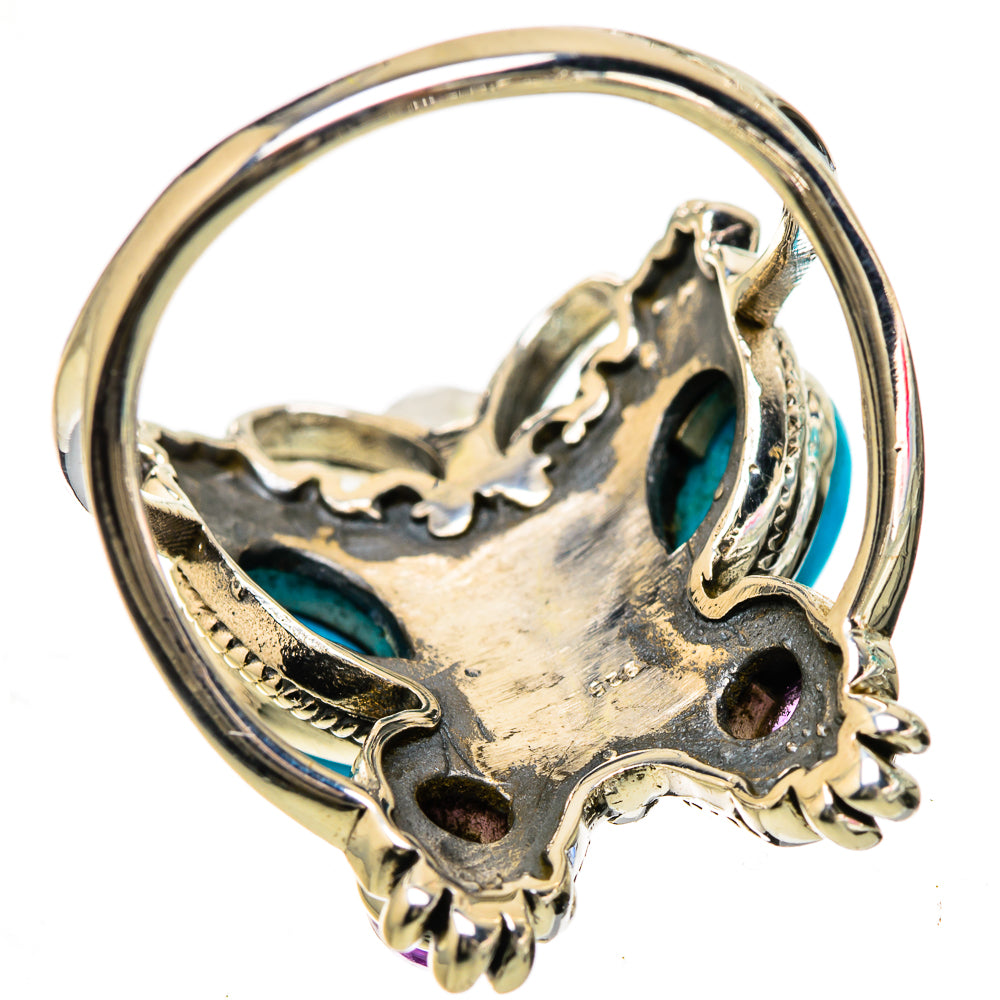 Sleeping Beauty Turquoise Rings handcrafted by Anasilvercos - RING133109 - Photo 3