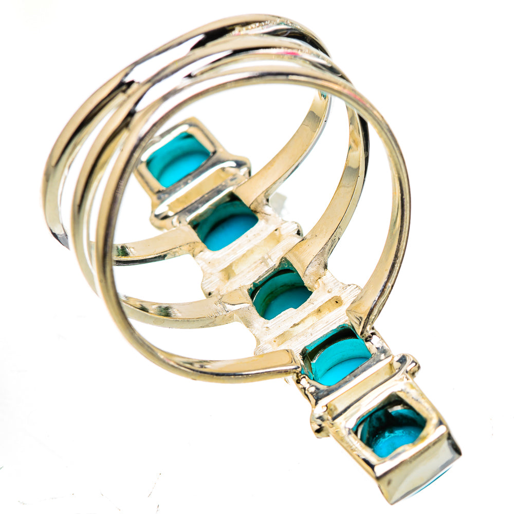 Sleeping Beauty Turquoise Rings handcrafted by Anasilvercos - RING133120 - Photo 3