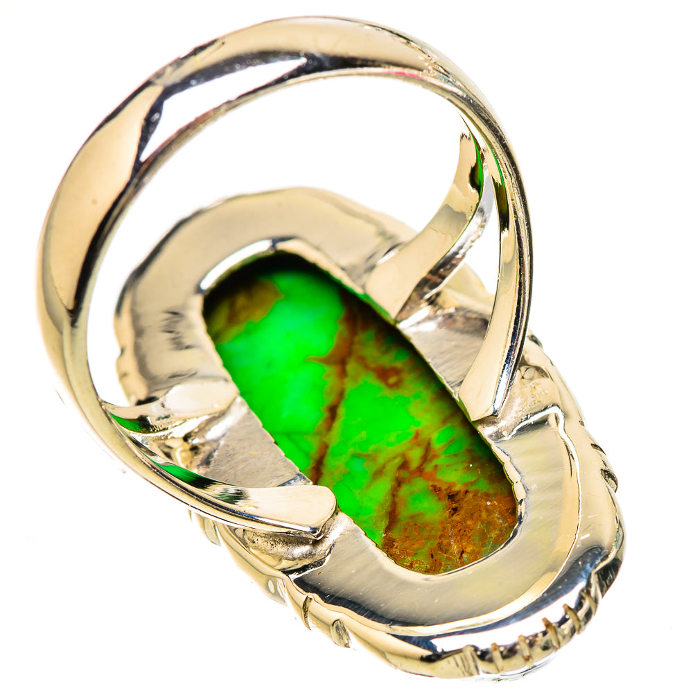 Green Copper Composite Turquoise Rings handcrafted by Anasilvercos - RING133122 - Photo 3