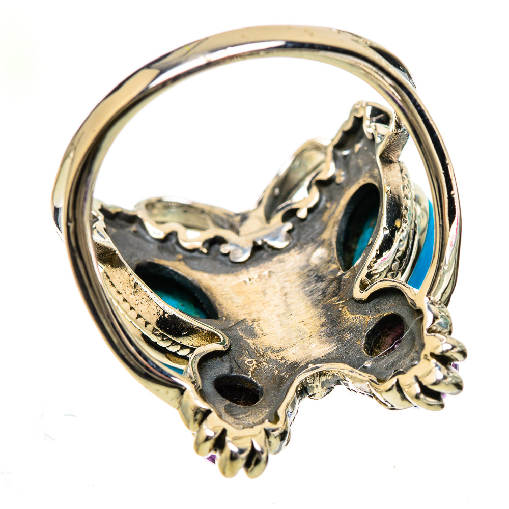 Sleeping Beauty Turquoise Rings handcrafted by Anasilvercos - RING133135 - Photo 3