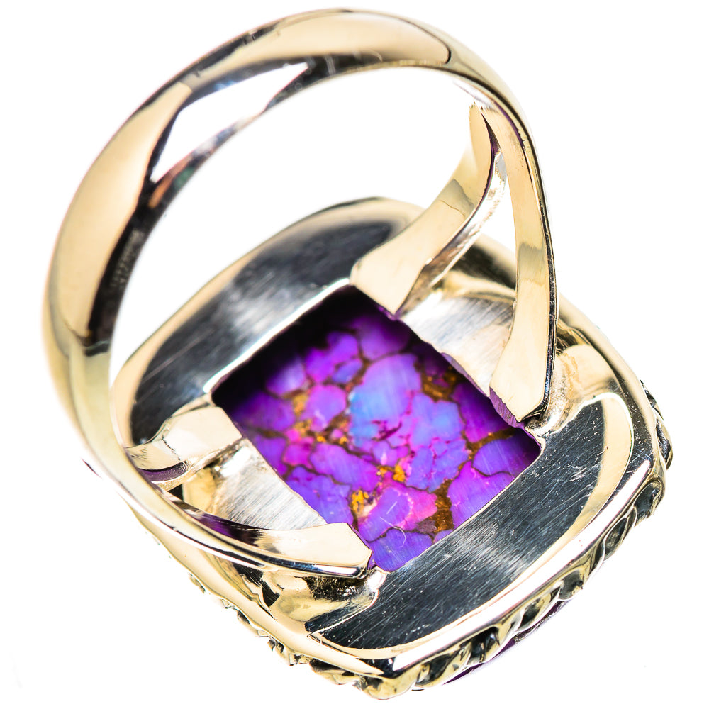 Purple Copper Composite Turquoise Rings handcrafted by Anasilvercos - RING133179 - Photo 3