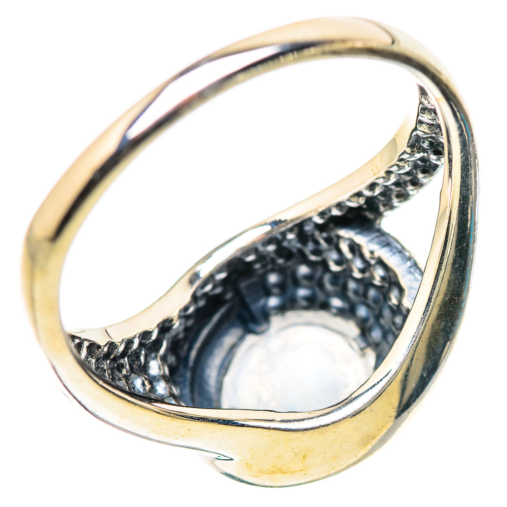 Rainbow Moonstone Rings handcrafted by Anasilvercos - RING133185 - Photo 3