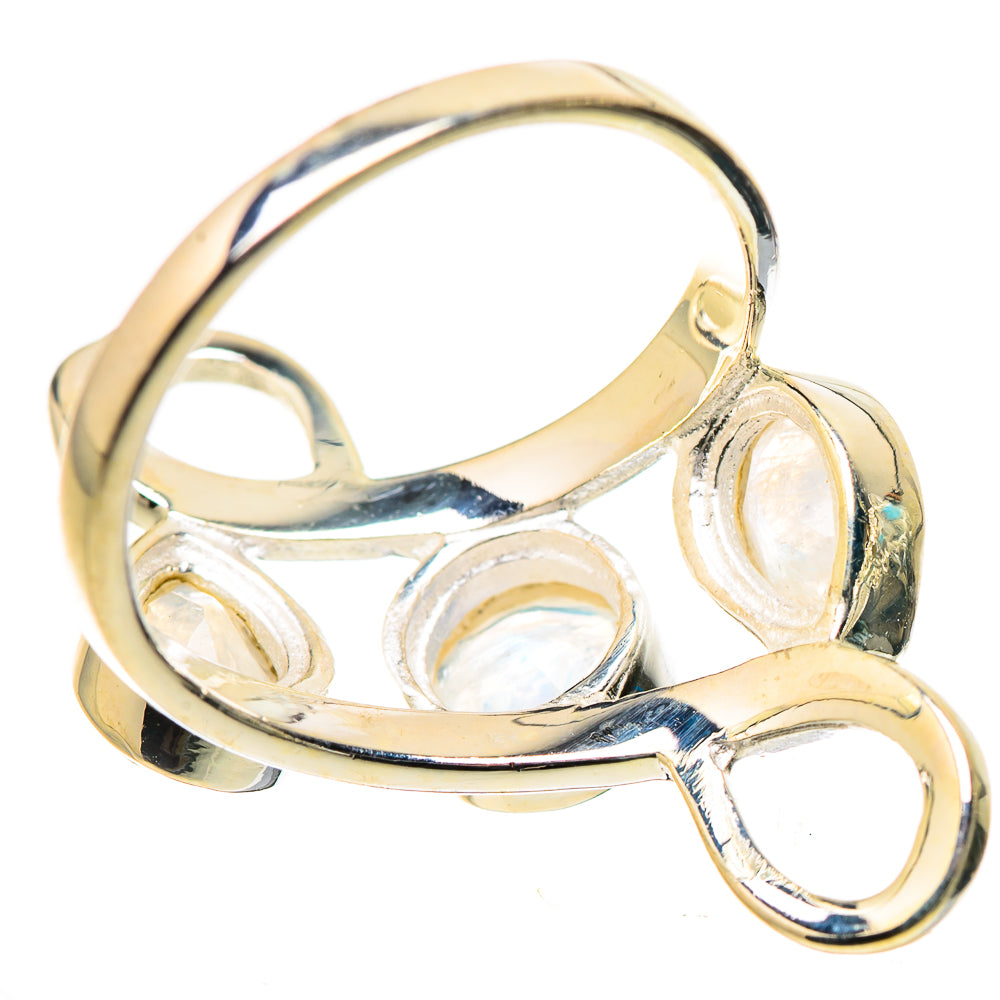 Rainbow Moonstone Rings handcrafted by Anasilvercos - RING133210 - Photo 3